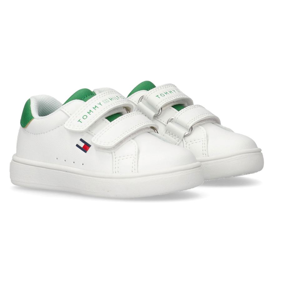 Sneakers doppio velcro con flag laterale da bambino Tommy Hilfiger | T1X9338361355X165